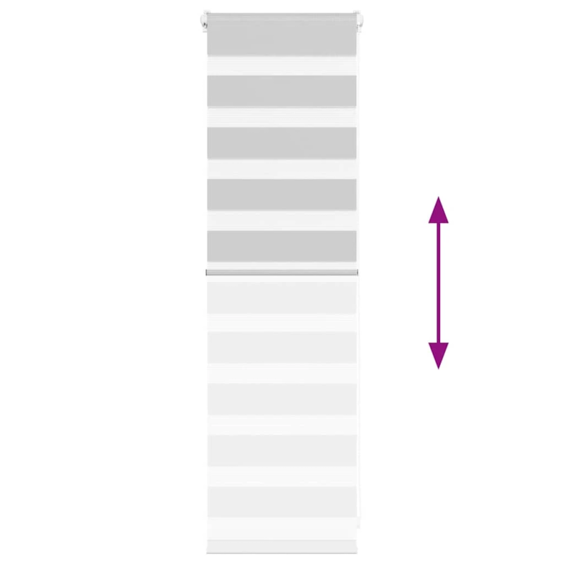 vidaXL zebrinės žaliuzės 40x100 cm audinio plotis 35,9 cm poliesteris