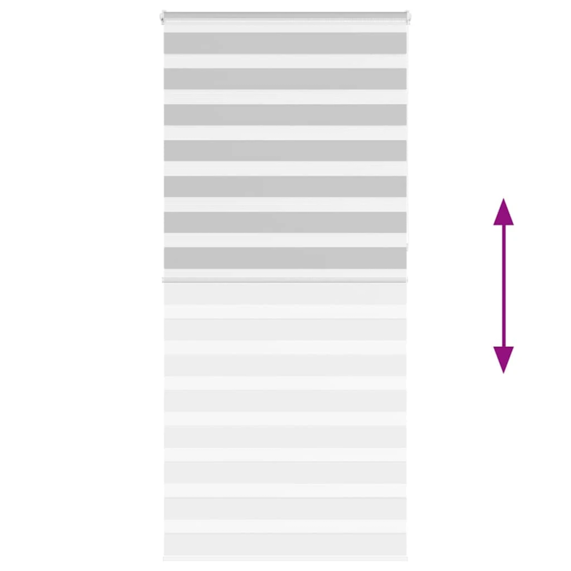 vidaXL žalūzijas zebra 110x230 cm auduma platums 105,9 cm poliesters
