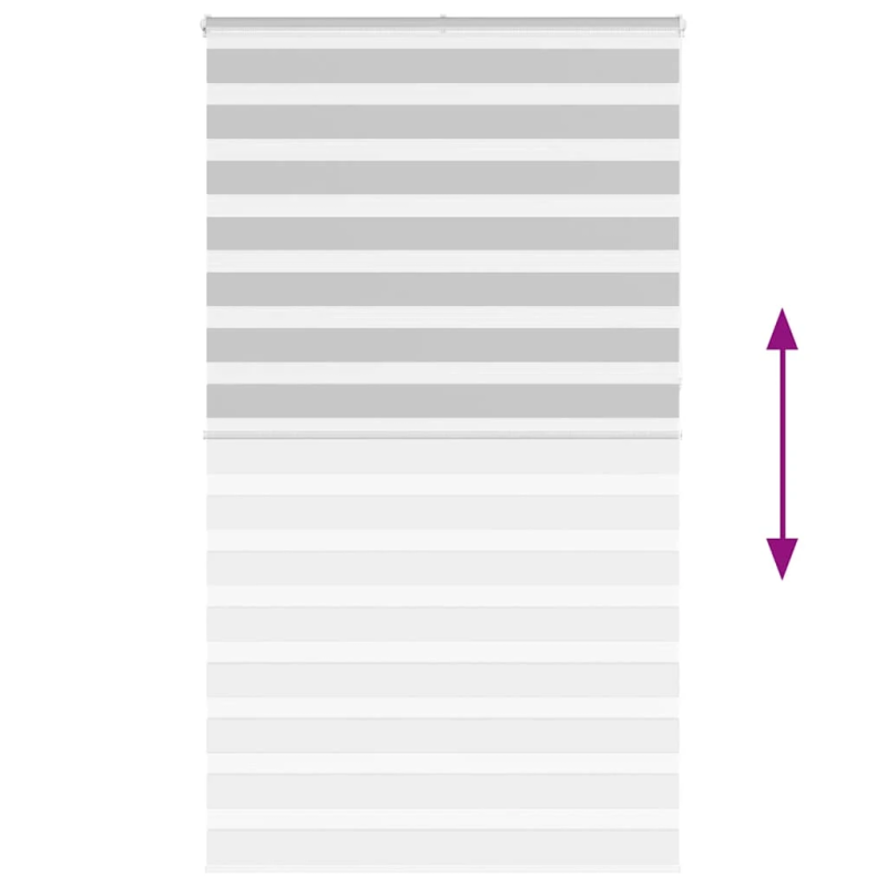 vidaXL žalūzijas zebra 135x230 cm auduma platums 130,9 cm poliesters