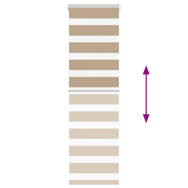 vidaXL žalūzijas zebra 50x150 cm auduma platums 45,9 cm poliesters