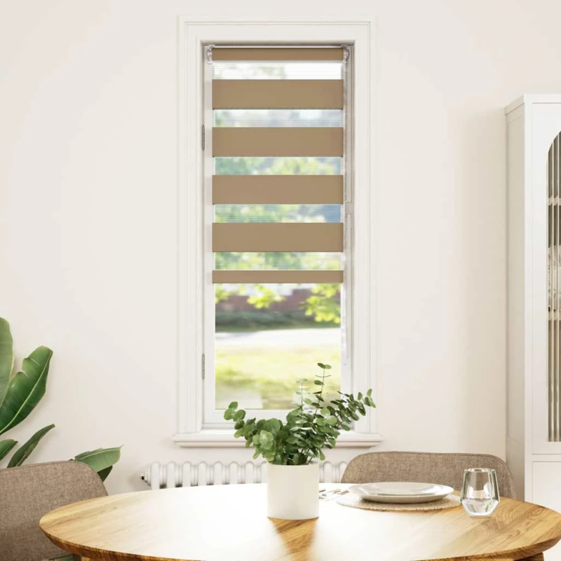 vidaXL žalūzijas zebra 50x150 cm auduma platums 45,9 cm poliesters