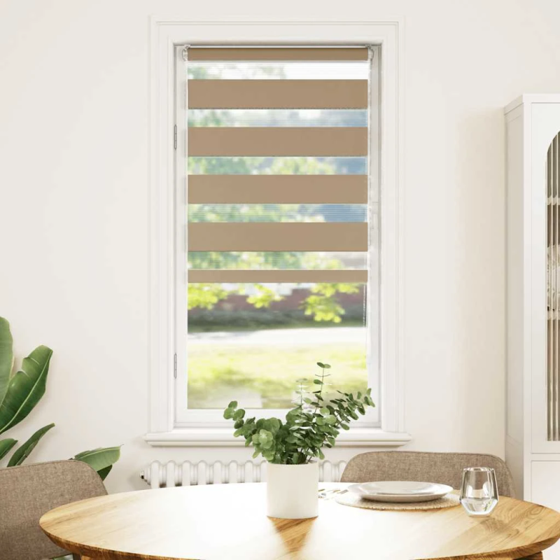 vidaXL žalūzijas zebra 60x150 cm auduma platums 55,9 cm poliesters