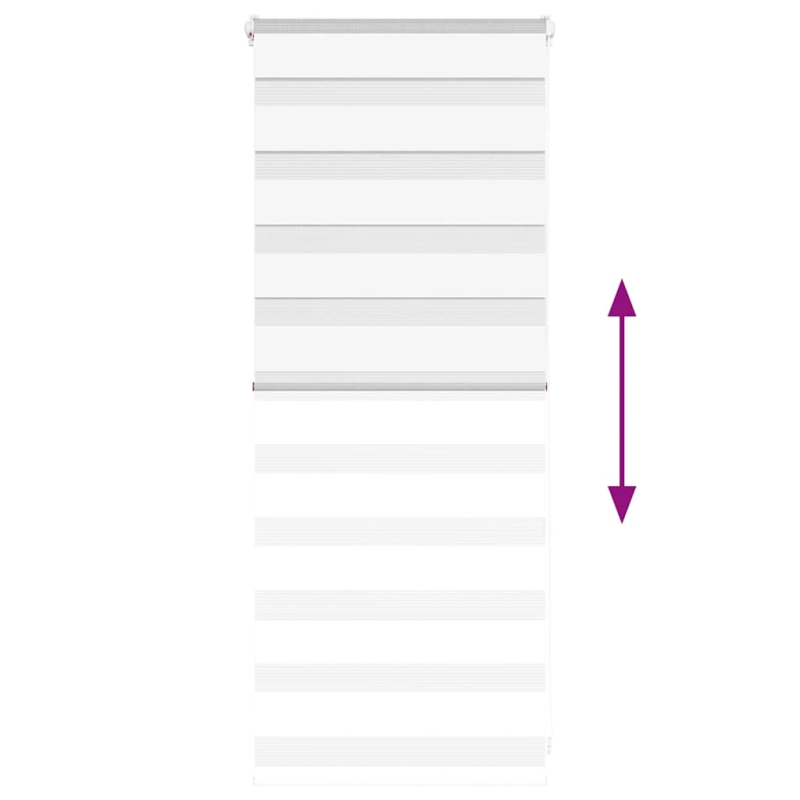 vidaXL žalūzijas zebra 65x100 cm auduma platums 60,9 cm poliesters