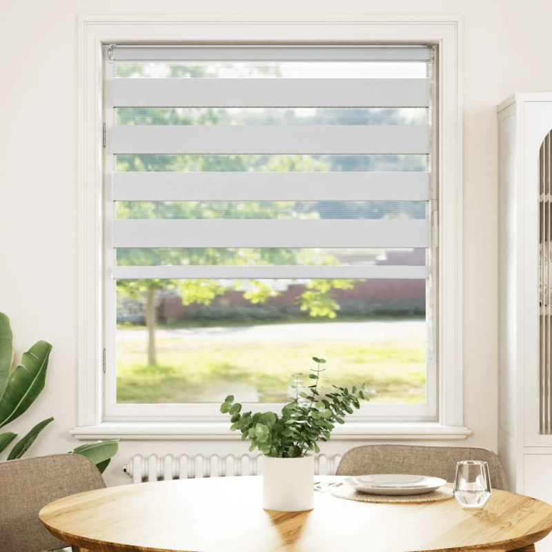 vidaXL žalūzijas zebra 100x100 cm auduma platums 95,9 cm poliesters