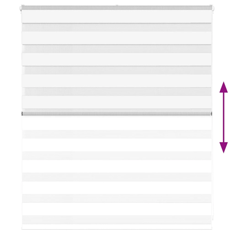 vidaXL žalūzijas zebra 125x100 cm auduma platums 120,9 cm poliesters