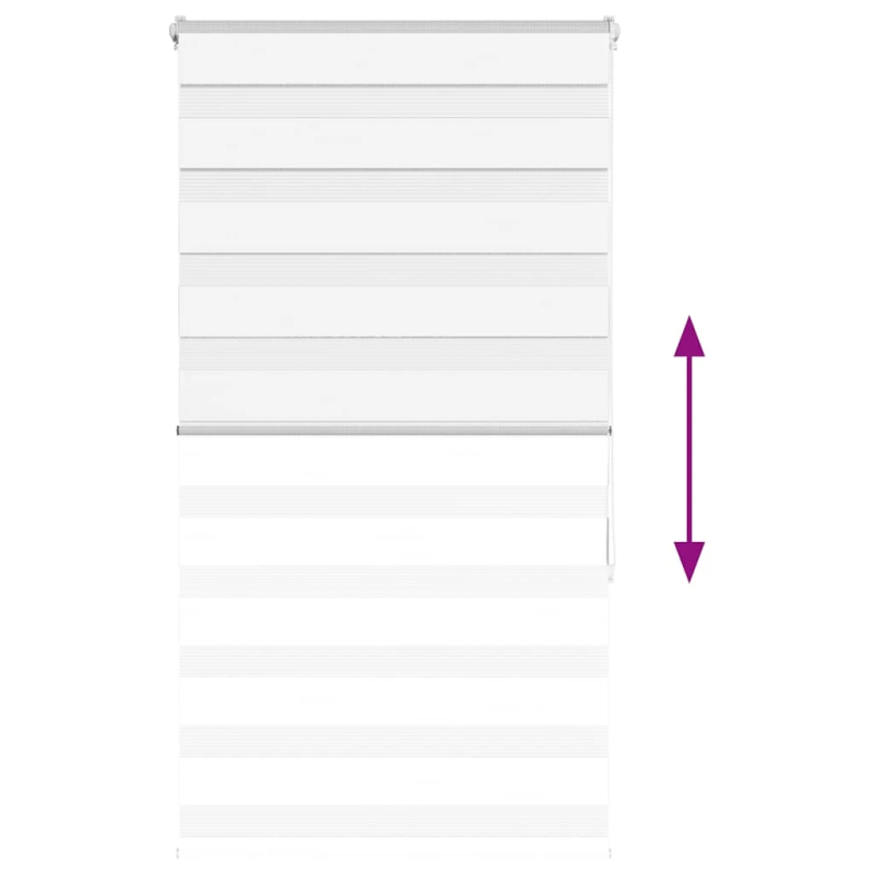 vidaXL žalūzijas zebra 80x150 cm auduma platums 75,9 cm poliesters