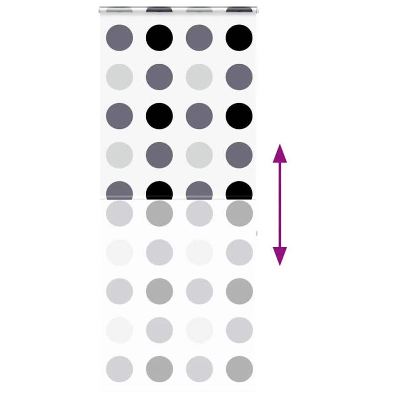 vidaXL rullo žalūzija dušai kaseti, 110x240 cm, auduma platums 106 cm