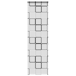 vidaXL rullo žalūzija dušai ar kaseti, 80x240 cm, auduma platums 76 cm