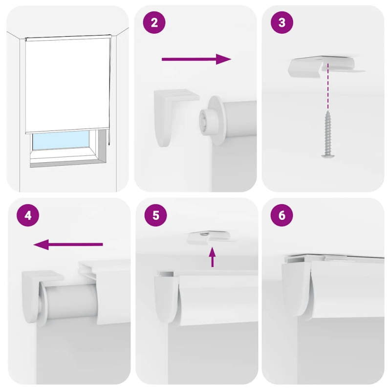 vidaXL rullo žalūzija dušai kaseti, 90x240 cm, auduma platums 86 cm