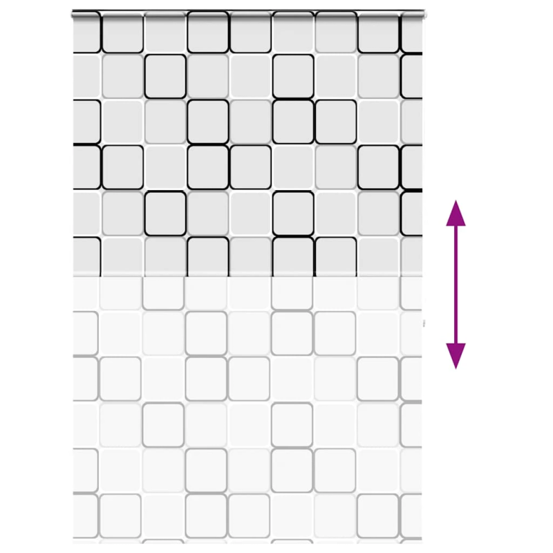 vidaXL rullo žalūzija dušai kaseti, 150x240 cm, auduma platums 146 cm