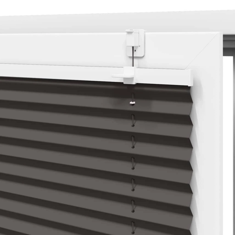 vidaXL kroku žalūzija melna 45x150 cm auduma platums 44,4 cm