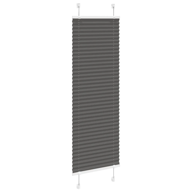 vidaXL kroku žalūzija melna 50x150 cm auduma platums 49,4 cm