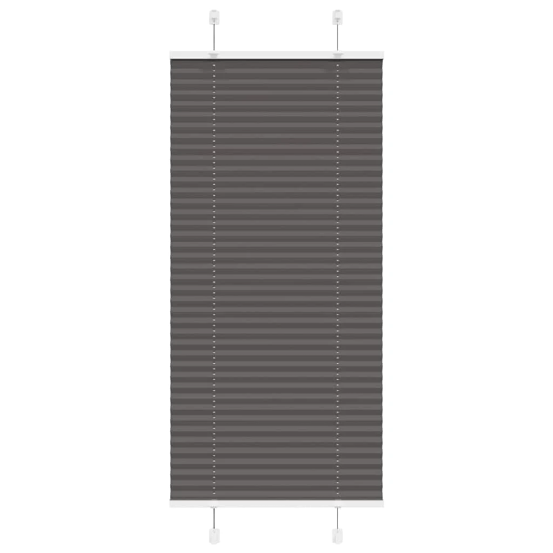 vidaXL kroku žalūzija melna 55x150 cm auduma platums 54,4 cm