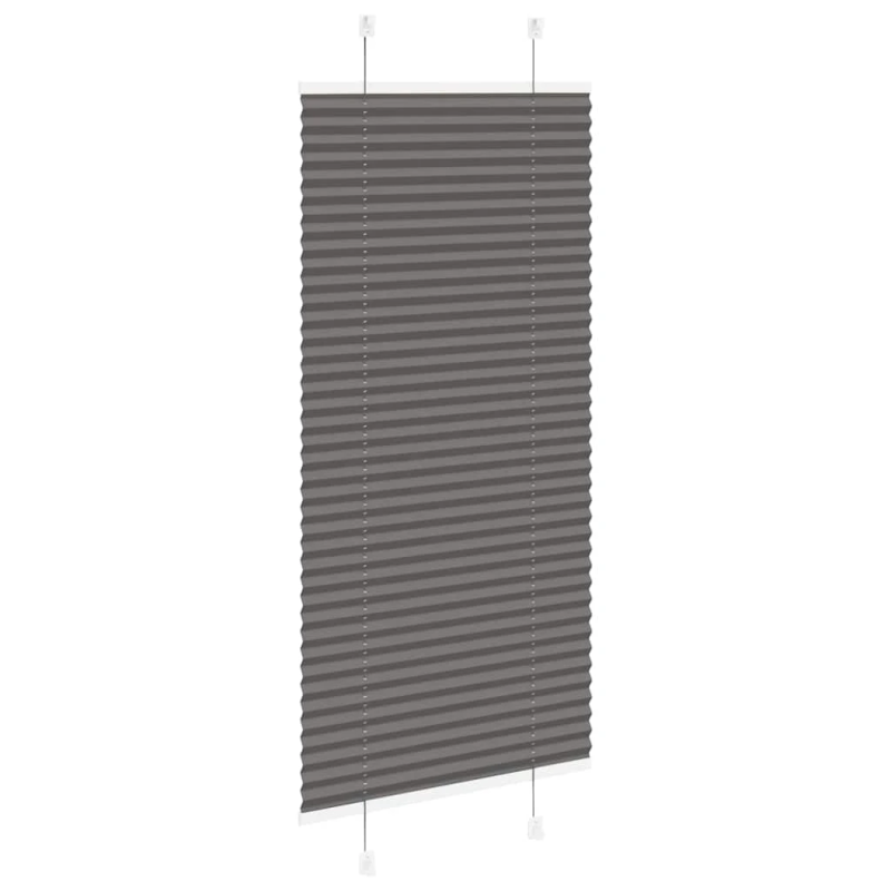 vidaXL kroku žalūzija melna 55x150 cm auduma platums 54,4 cm