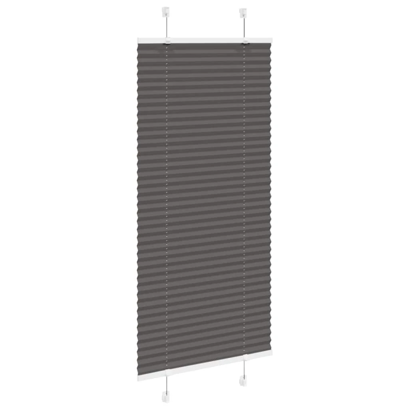 vidaXL kroku žalūzija melna 60x150 cm auduma platums 59,4 cm