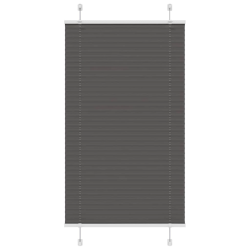 vidaXL kroku žalūzija melna 70x150 cm auduma platums 69,4 cm