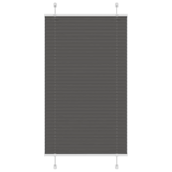vidaXL kroku žalūzija melna 75x150 cm auduma platums 74,4 cm