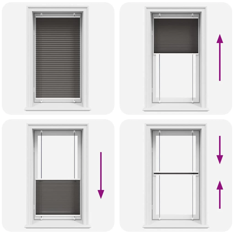 vidaXL kroku žalūzija melna 75x150 cm auduma platums 74,4 cm