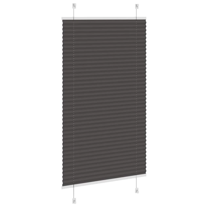 vidaXL kroku žalūzija melna 80x150 cm auduma platums 79,4 cm