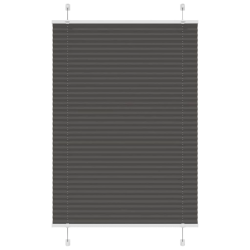 vidaXL kroku žalūzija melna 85x150 cm auduma platums 84,4 cm