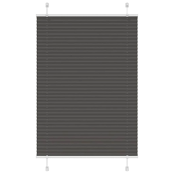 vidaXL kroku žalūzija melna 90x150 cm auduma platums 89,4 cm