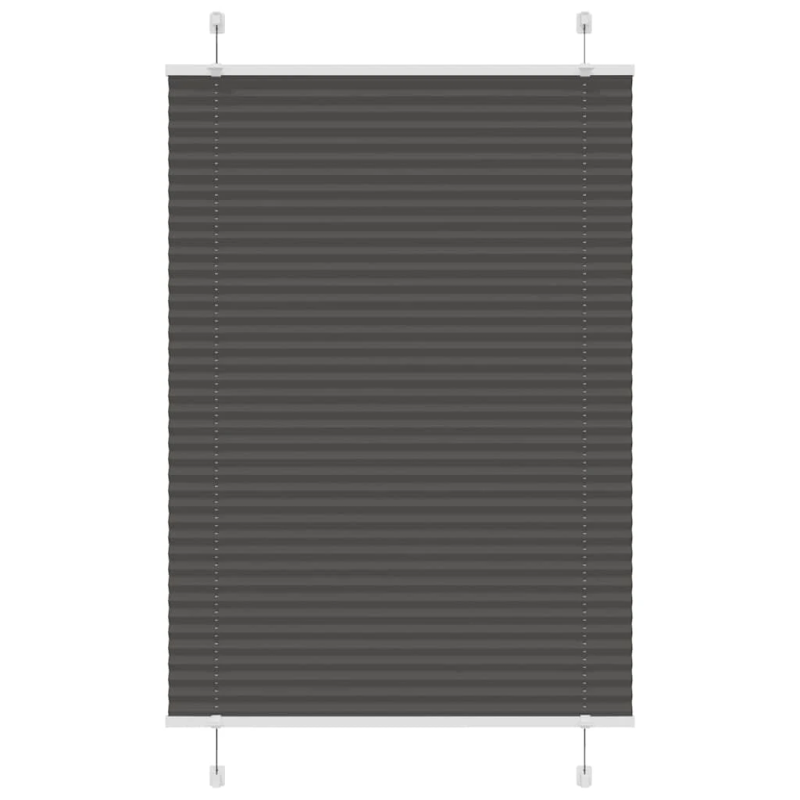 vidaXL kroku žalūzija melna 100x150 cm auduma platums 99,4 cm