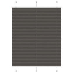 vidaXL kroku žalūzija melna 105x150 cm auduma platums 104,4 cm