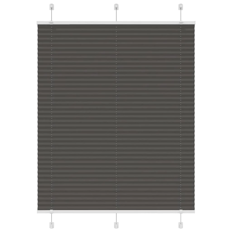 vidaXL kroku žalūzija melna 110x150 cm auduma platums 109,4 cm