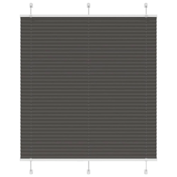 vidaXL kroku žalūzija melna 120x150 cm auduma platums 119,4 cm