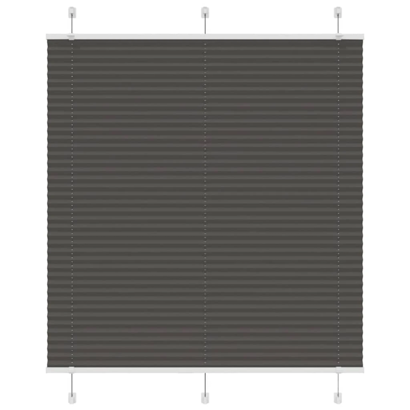 vidaXL kroku žalūzija melna 120x150 cm auduma platums 119,4 cm