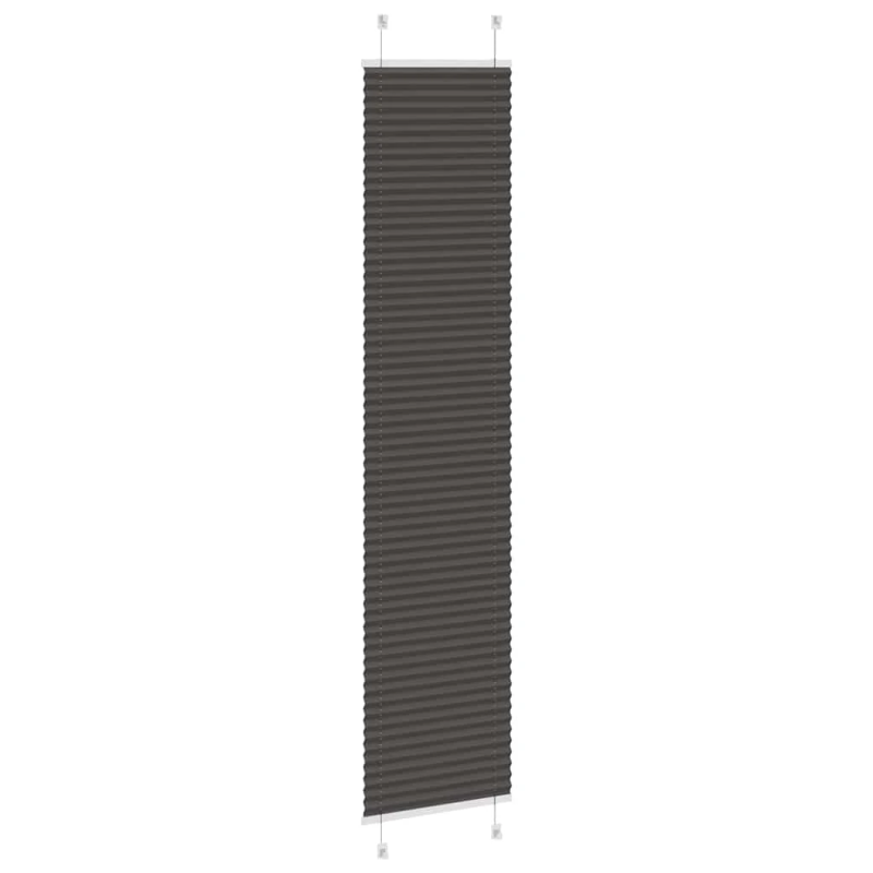 vidaXL kroku žalūzija melna 40x200 cm auduma platums 39,4 cm