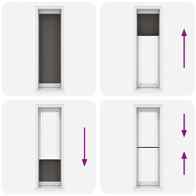 vidaXL kroku žalūzija melna 60x200 cm auduma platums 59,4 cm