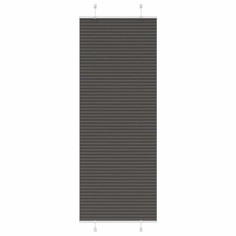 vidaXL kroku žalūzija melna 70x200 cm auduma platums 69,4 cm