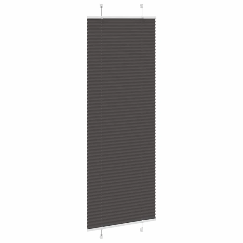 vidaXL kroku žalūzija melna 70x200 cm auduma platums 69,4 cm