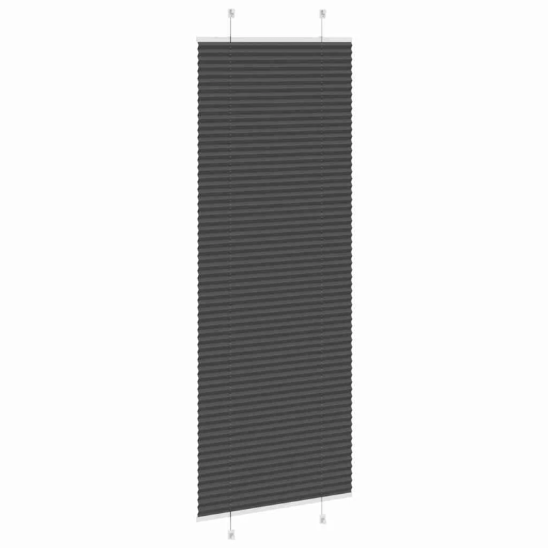 vidaXL kroku žalūzija melna 70x200 cm auduma platums 69,4 cm