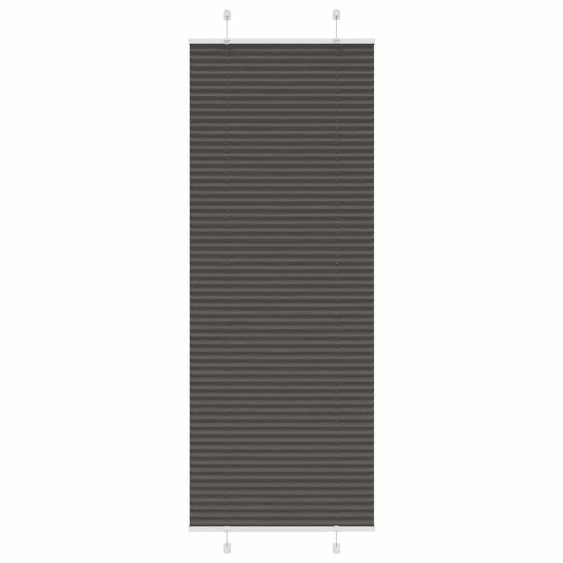 vidaXL kroku žalūzija melna 80x200 cm auduma platums 79,4 cm