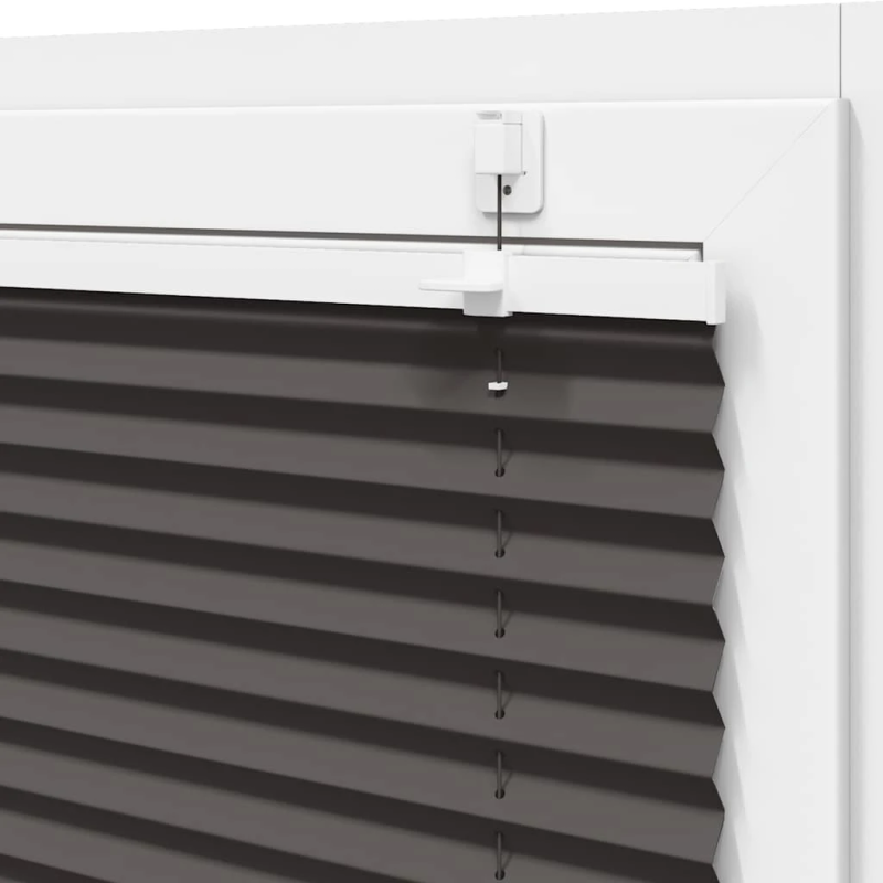 vidaXL kroku žalūzija melna 90x200 cm auduma platums 89,4 cm