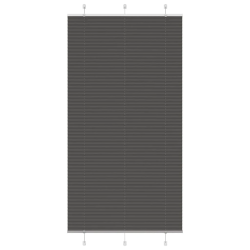 vidaXL kroku žalūzija melna 105x200 cm auduma platums 104,4 cm