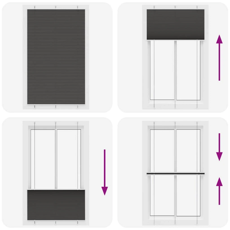 vidaXL kroku žalūzija melna 120x200 cm auduma platums 119,4 cm