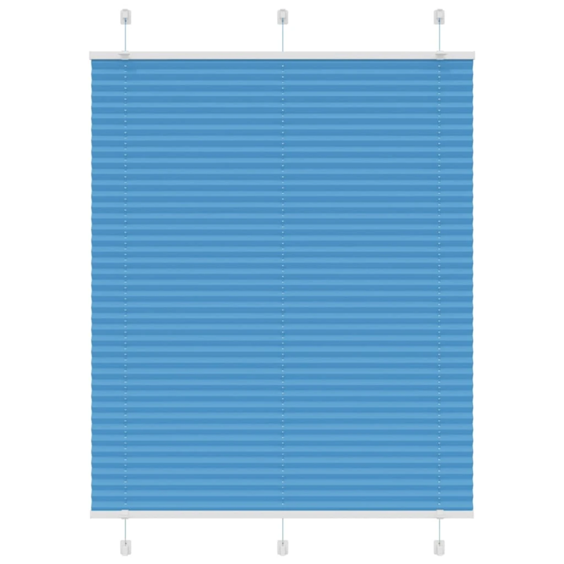 vidaXL kroku žalūzija zila 105x150 cm auduma platums 104,4 cm