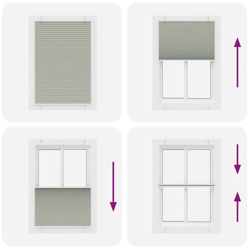 vidaXL kroku žalūzija gaiši pelēka 95x150 cm auduma platums 94,4 cm