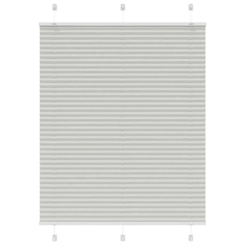 vidaXL kroku žalūzija gaiši pelēka 110x150 cm auduma platums 109,4 cm