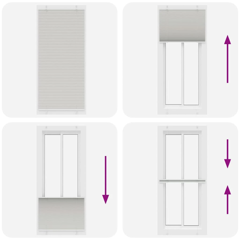 vidaXL kroku žalūzija gaiši pelēka 85x200 cm auduma platums 84,4 cm