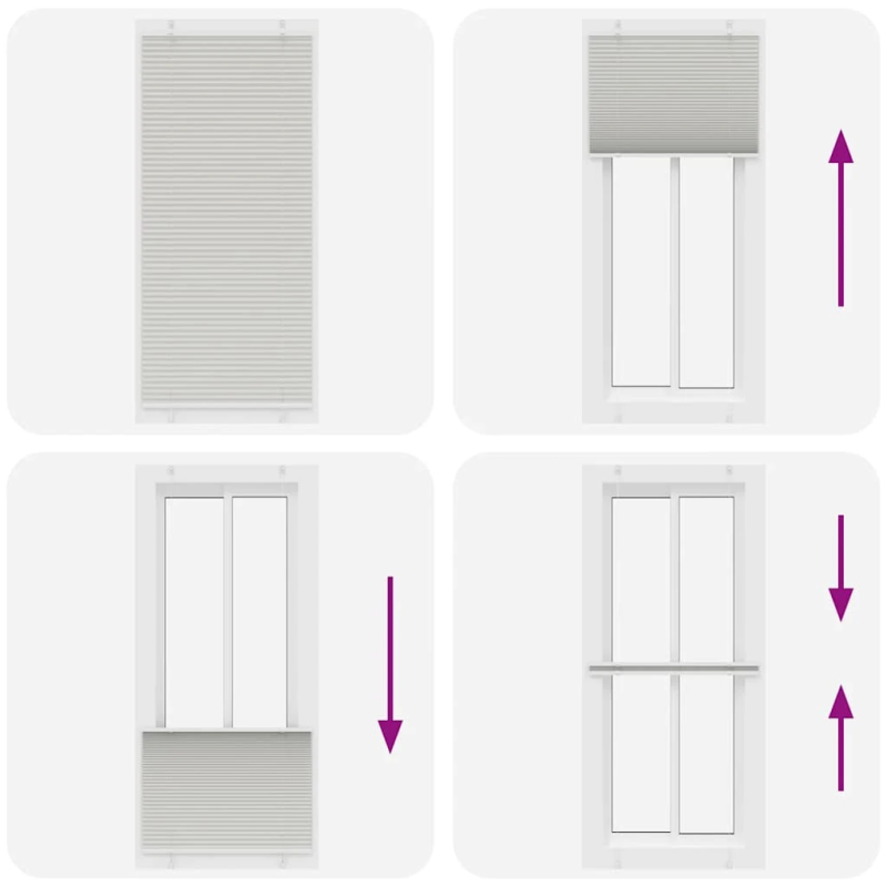 vidaXL kroku žalūzija gaiši pelēka 100x200 cm auduma platums 99,4 cm