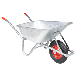 vidaXL Ķerra 90 L 150 kg Cinkots tērauds un plastmasa