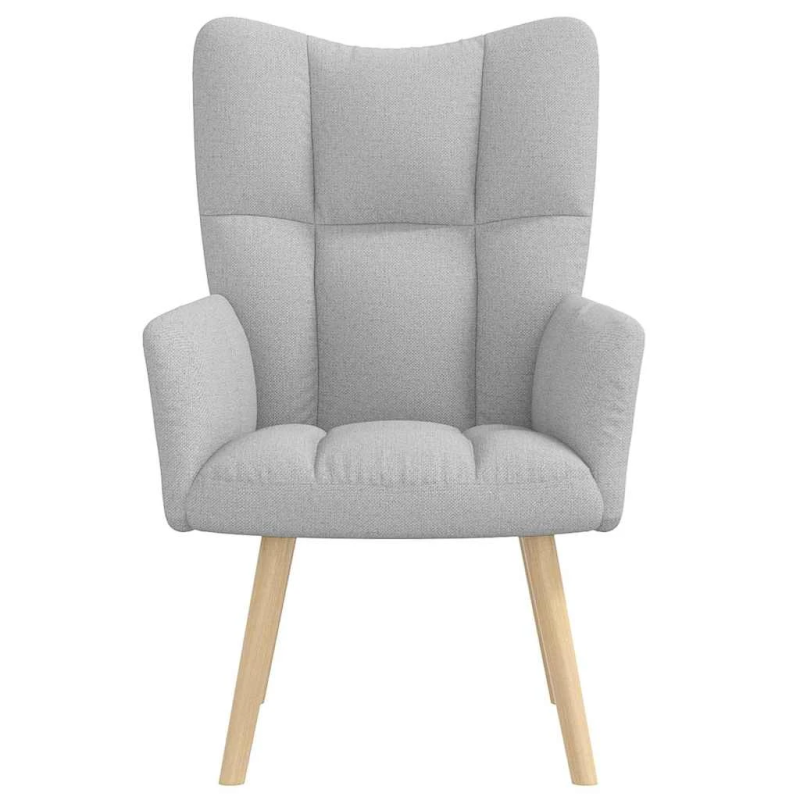 vidaXL Relaksējošais Krēsls Cloud Grey Fabric
