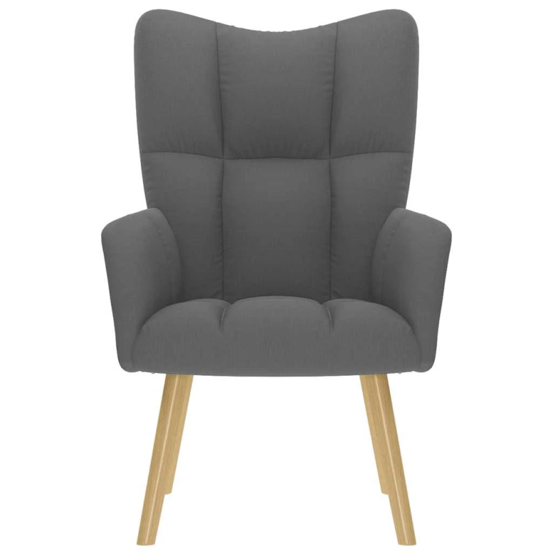 vidaXL atpūtas krēsls, tumši pelēks audums