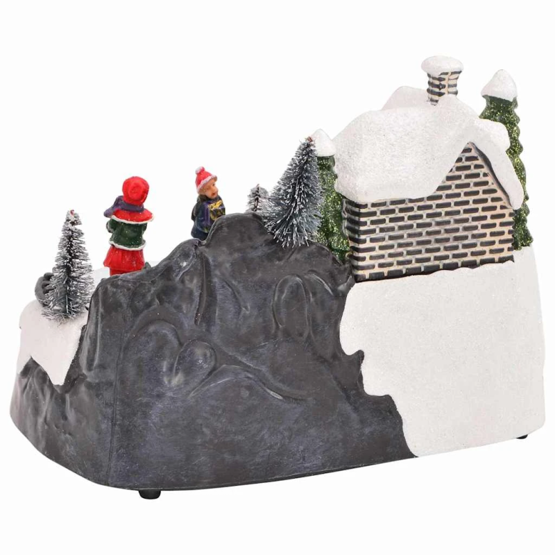 vidaXL Ziemassvētku Galda Dekors Daudzkrāsains 16 x 11,5 x 13 cm