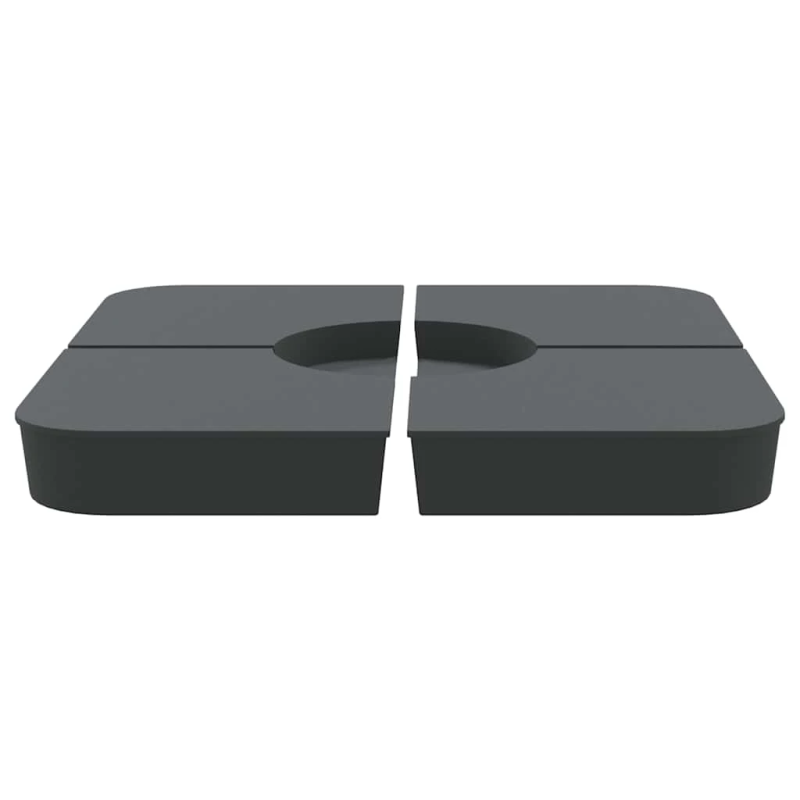 vidaXL 4 gab. saulessarga bāzes komplekts krustveida 100 kg PP