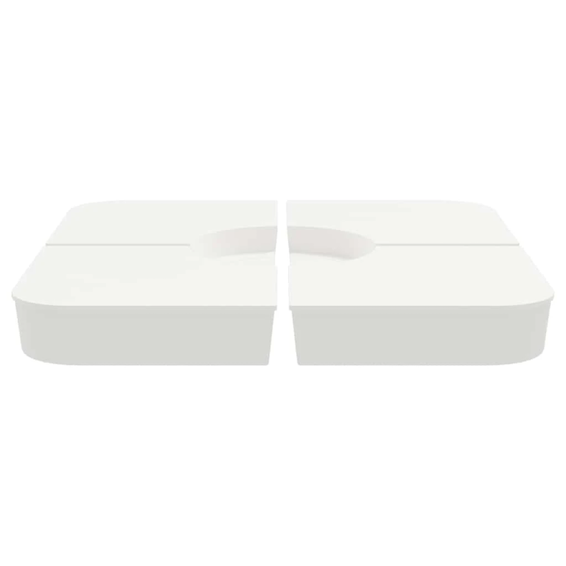 vidaXL 4 gab. saulessarga bāzes komplekts krustveida 100 kg PP